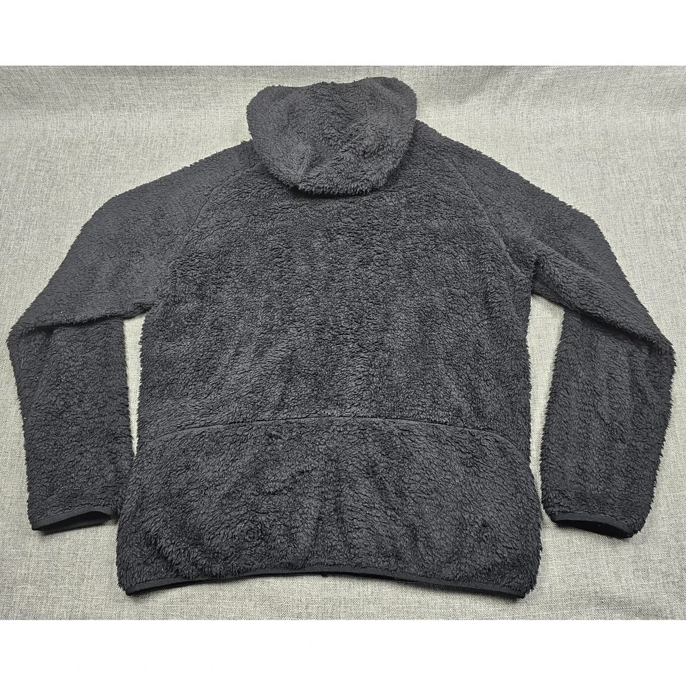 Polo Ralph Lauren Jacket Mens XL Black Performance Sherpa Fleece Hooded Full Zip